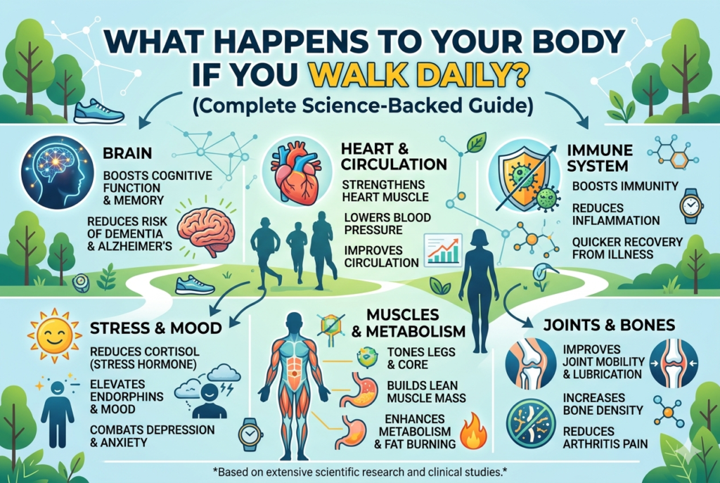 What Happens to Your Body When You Walk Daily? (10 Science-Backed Benefits)
